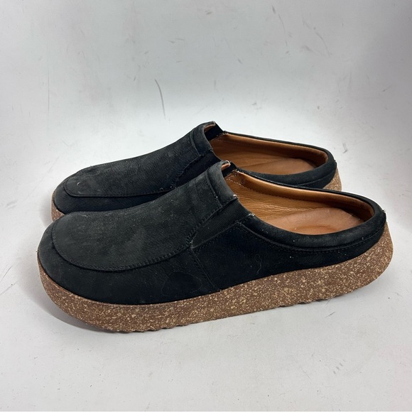 ComfortFusse Leather Clogs Black Slip-On Cork Sole Shoes 42 Men 9 Women 11 main image 6